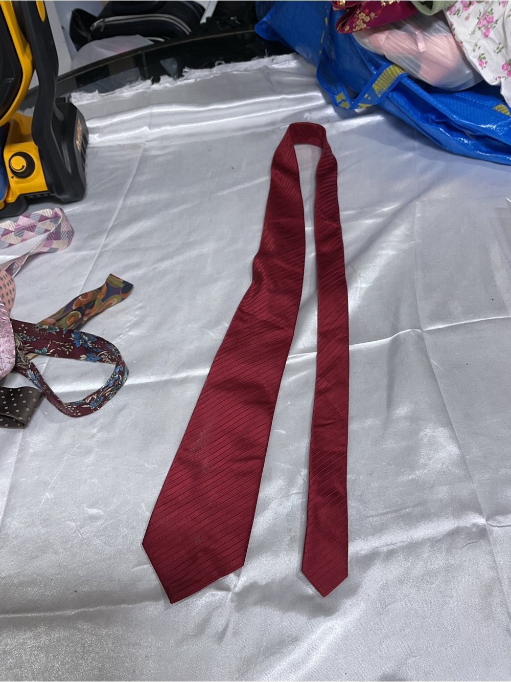 Classic Men's Red Stripe Tie